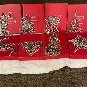 Lenox Silver Holiday Ornament Collection